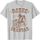 Rodeo Grandad Western Cowboy Family Matching Father's Day T-Shirt - T-Shirt | Ash