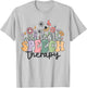 Speech Therapist Speech Language Pathologist SLP Wildflower T-Shirt - T-Shirt | Ash