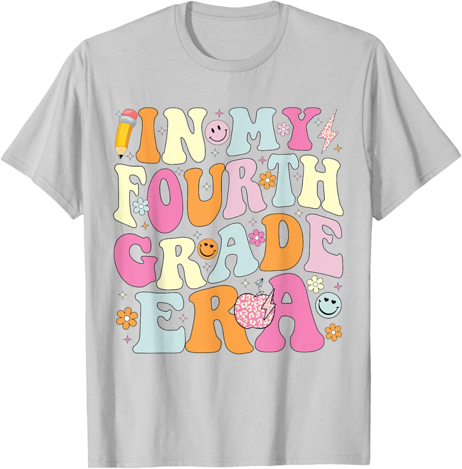 In My Fourth Grade Era 4th Grade Teacher Back to School Women Kids T-Shirt - T-Shirt | Ash