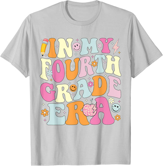 In My Fourth Grade Era 4th Grade Teacher Back to School Women Kids T-Shirt - T-Shirt | Ash