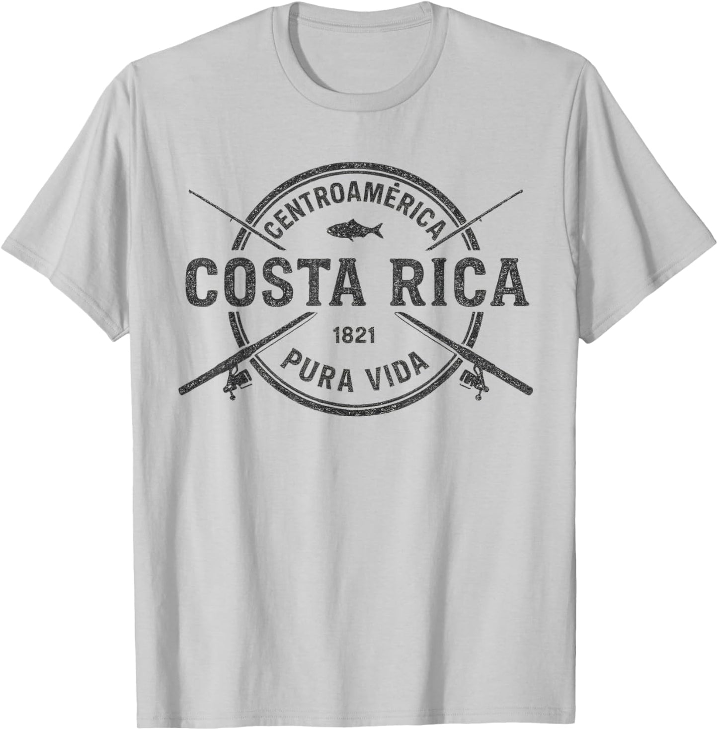 Centroamerica Costa Rica Pura Vida 1821 T-Shirt - T-Shirt | Ash