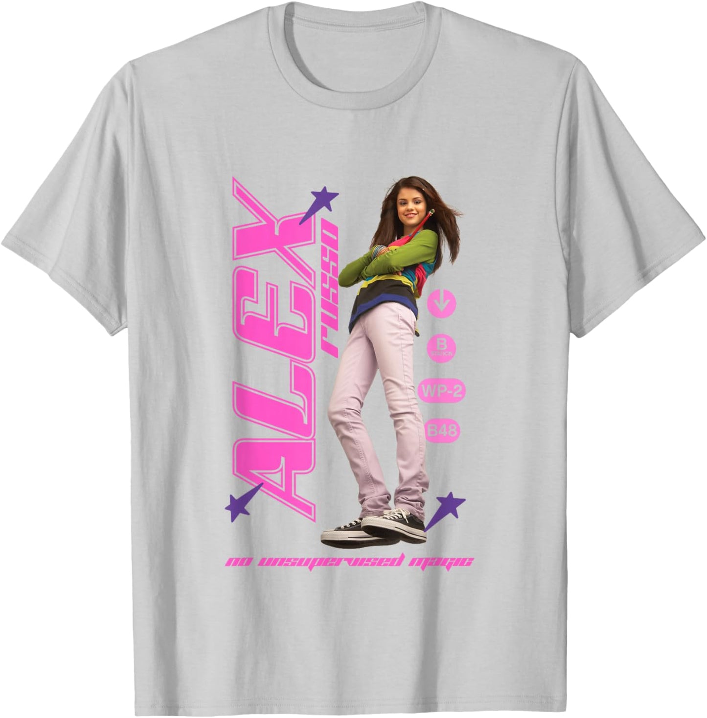 Disney Wizards of Waverly Place Alex Russo Girly Big Poster T-Shirt - T-Shirt | Ash