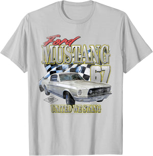 Ford Mustang 67 Fastback T-Shirt - T-Shirt | Ash