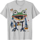 Abstract Graffiti Doodle Pop Art Frog Graphic T-Shirt - T-Shirt | Ash