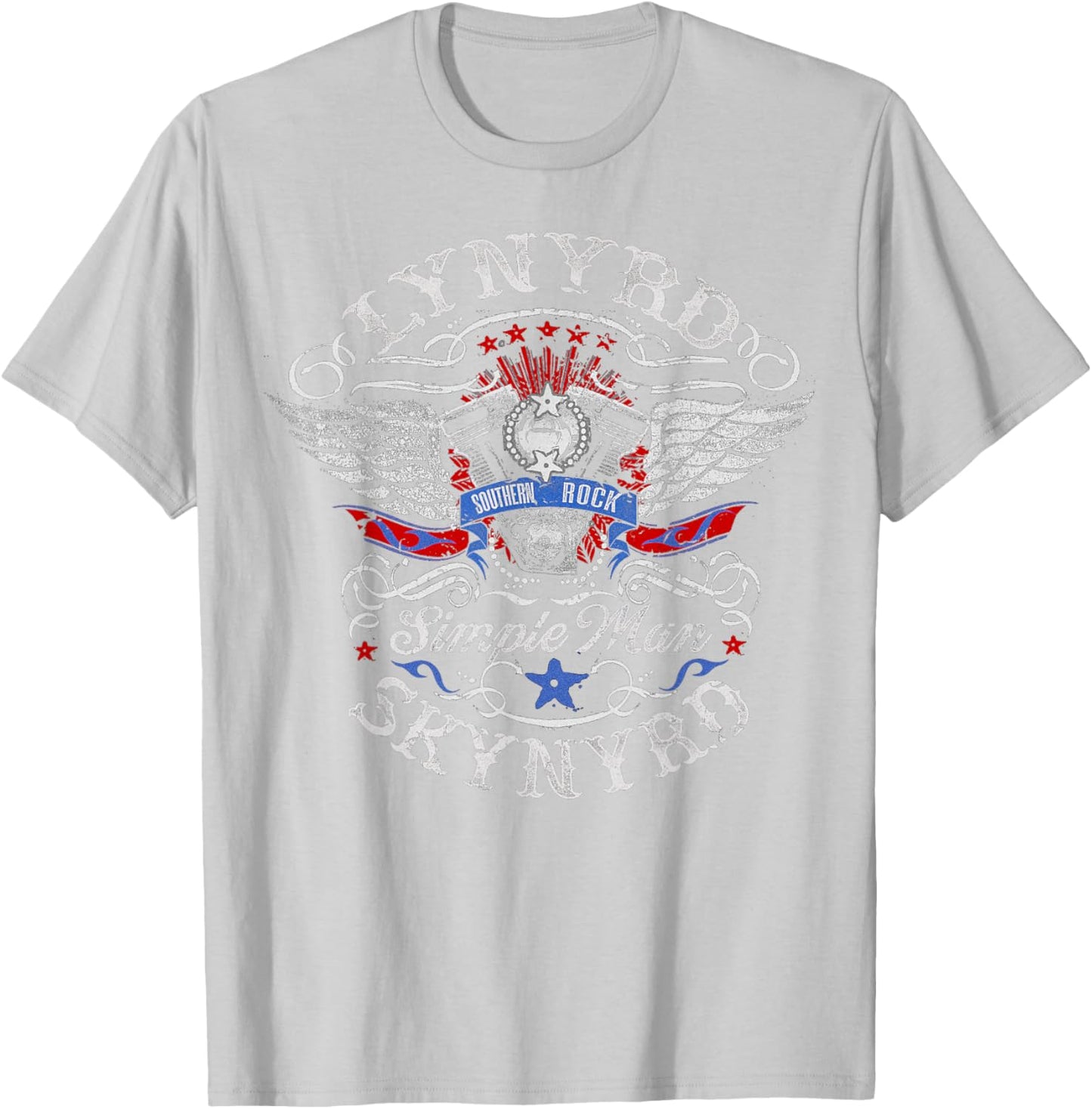 Lynyrd Skynyrd Simple Man Southern Rock N Roll Biker Vintage T-Shirt - T-Shirt | Ash