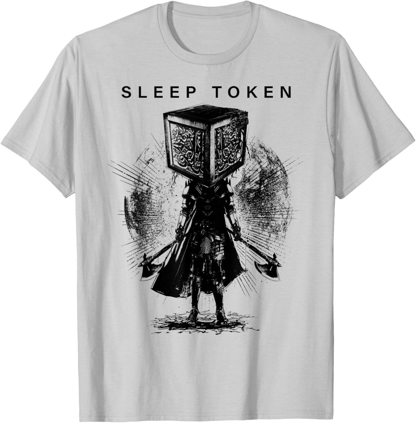 Sleep Token Axe Samurai T-Shirt - T-Shirt | Ash