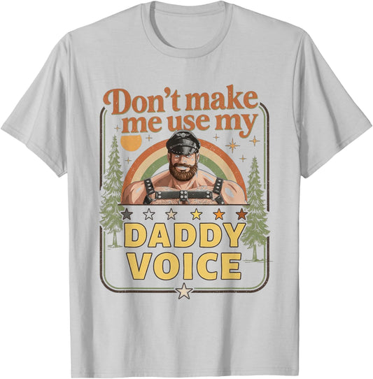 Peinliches Shirt Lustig Unangemessener Papa Stimme Humor T-Shirt - T-Shirt | Ash