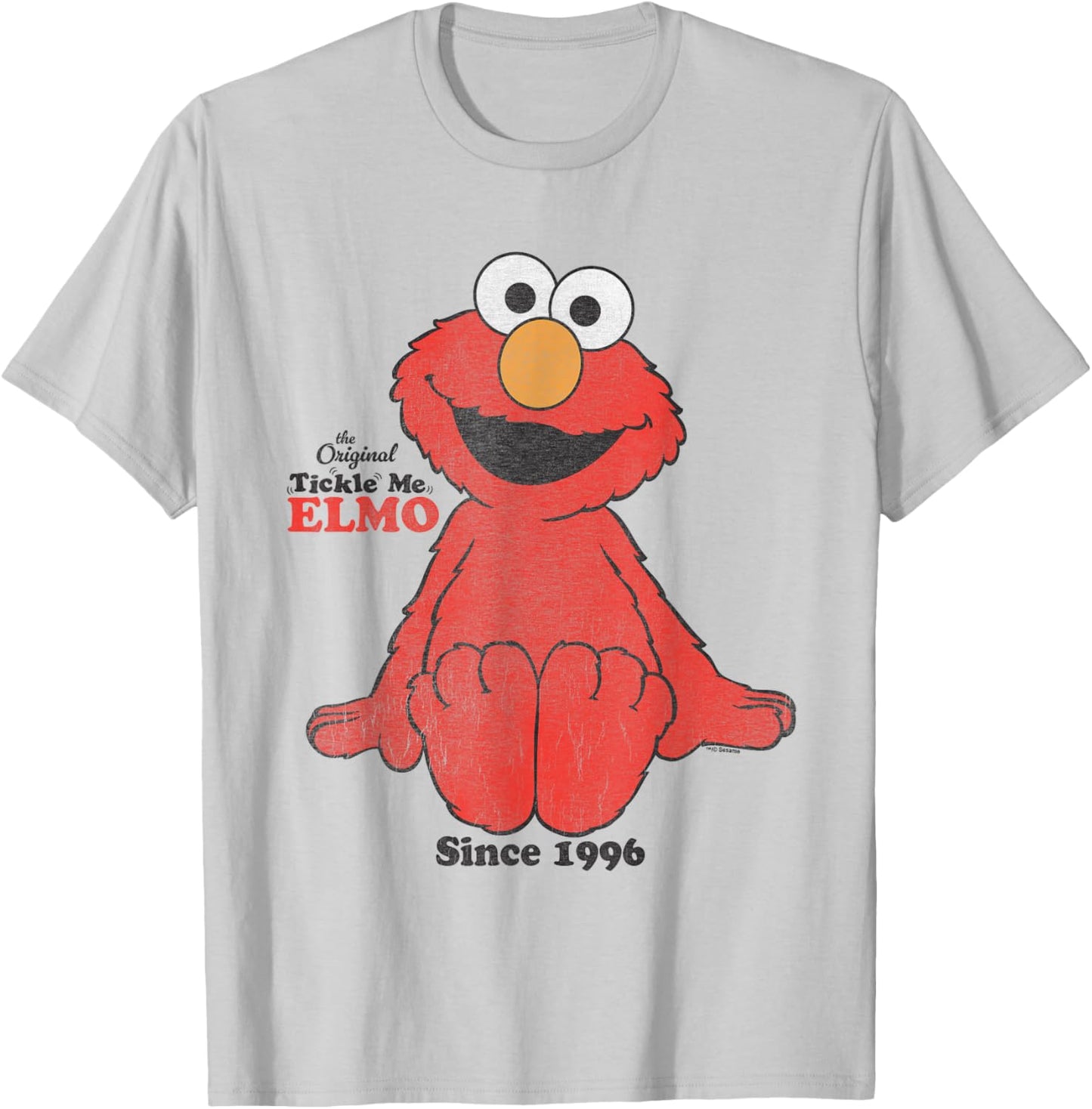 Sesame Street Tickle Me Elmo Since 1996 T-Shirt - T-Shirt | Ash
