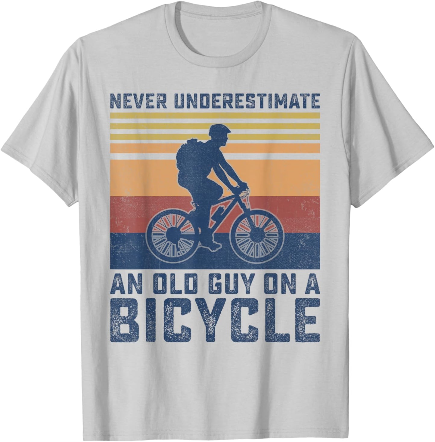 Mountain Biking Funny Cycling Bike Bicyle Biker Men Cyclist T-Shirt - T-Shirt | Ash