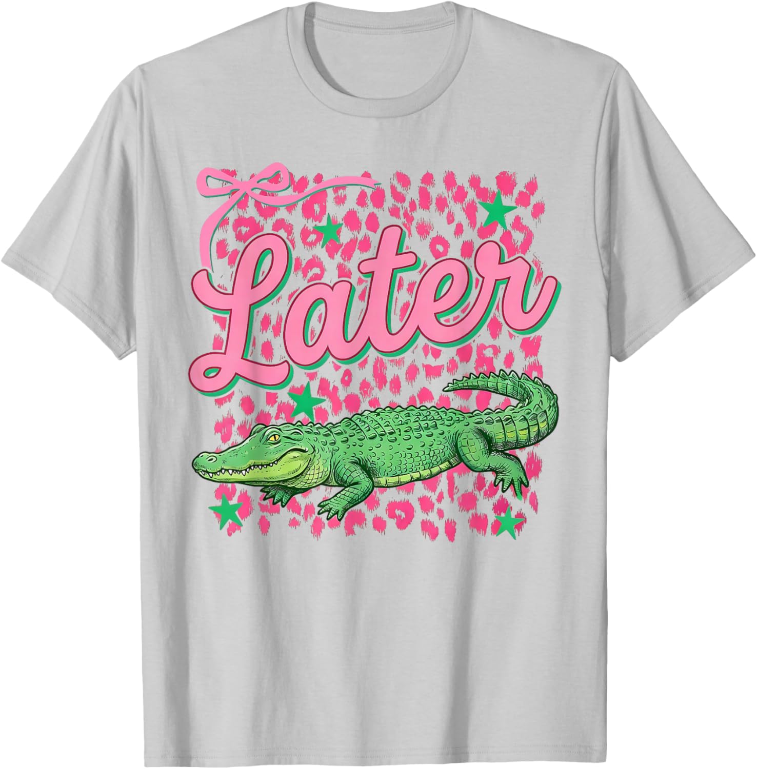 Funny Later Gator Sarcastic Saying Vintage Later Alligator T-Shirt - T-Shirt | Ash