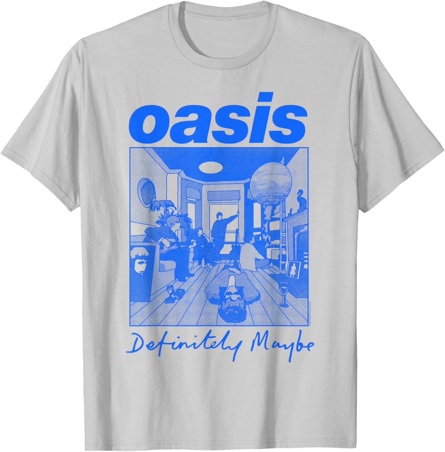 Oasis – Definitely Maybe Illustration T-Shirt - T-Shirt | Ash