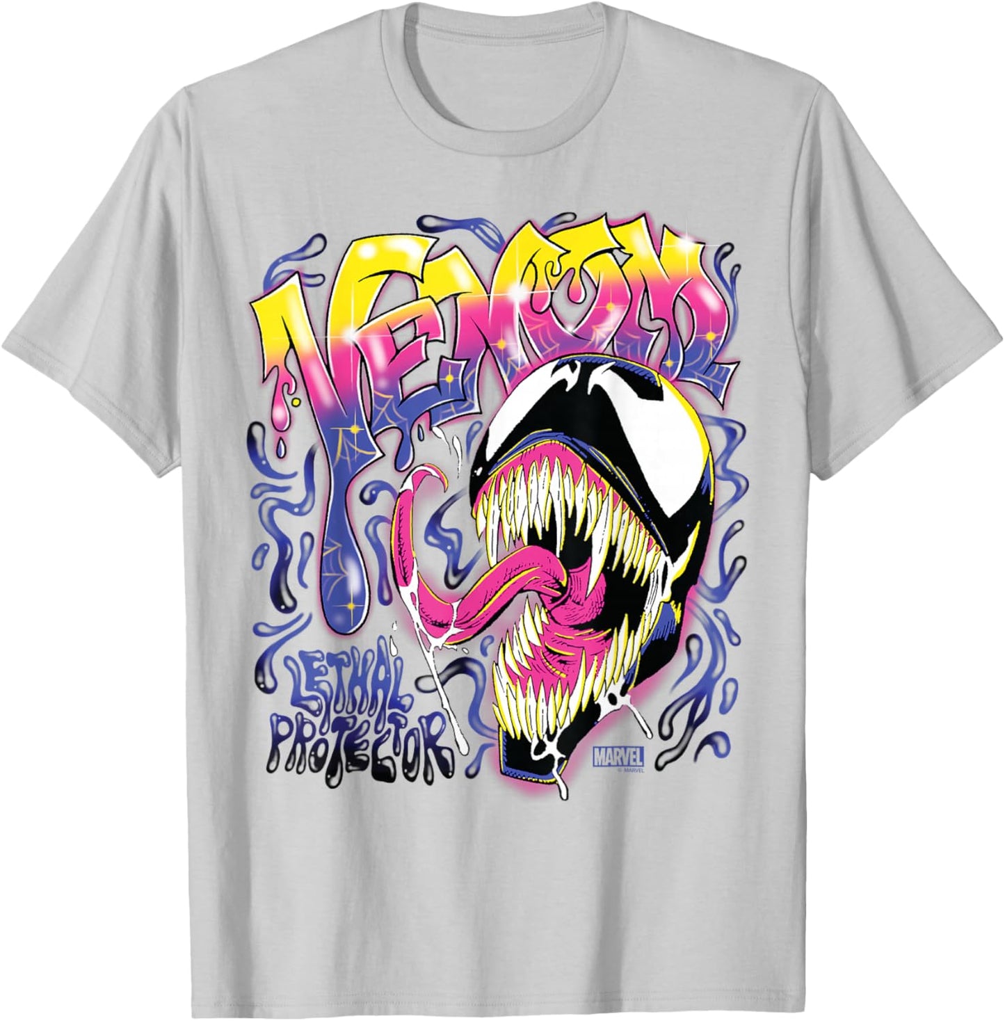 Venom - Spray Paint T-Shirt - T-Shirt | Ash