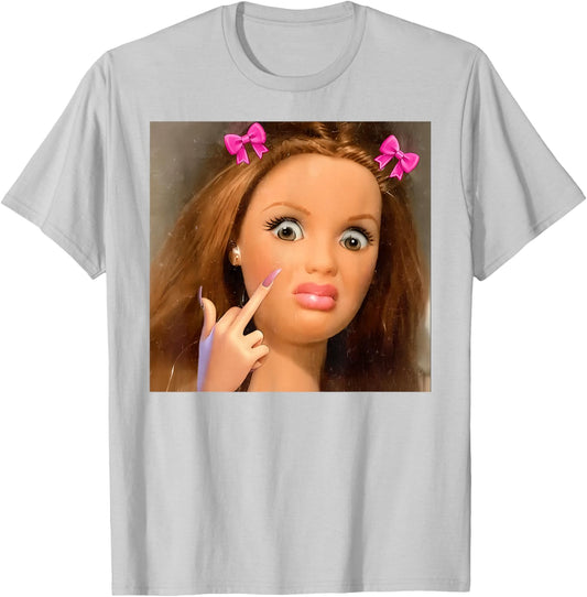Disgusted Face Meme Doll Babe X Only Baby Love Date Fans T-Shirt - T-Shirt | Ash
