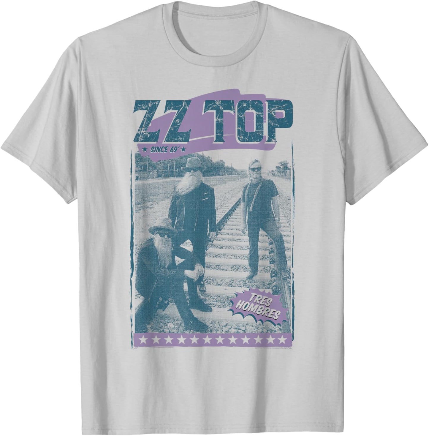 ZZ Top Tracks T-Shirt - T-Shirt | Ash