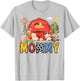 Mommy Farm Cow Birthday Boy Matching Family Matching T-Shirt - T-Shirt | Ash