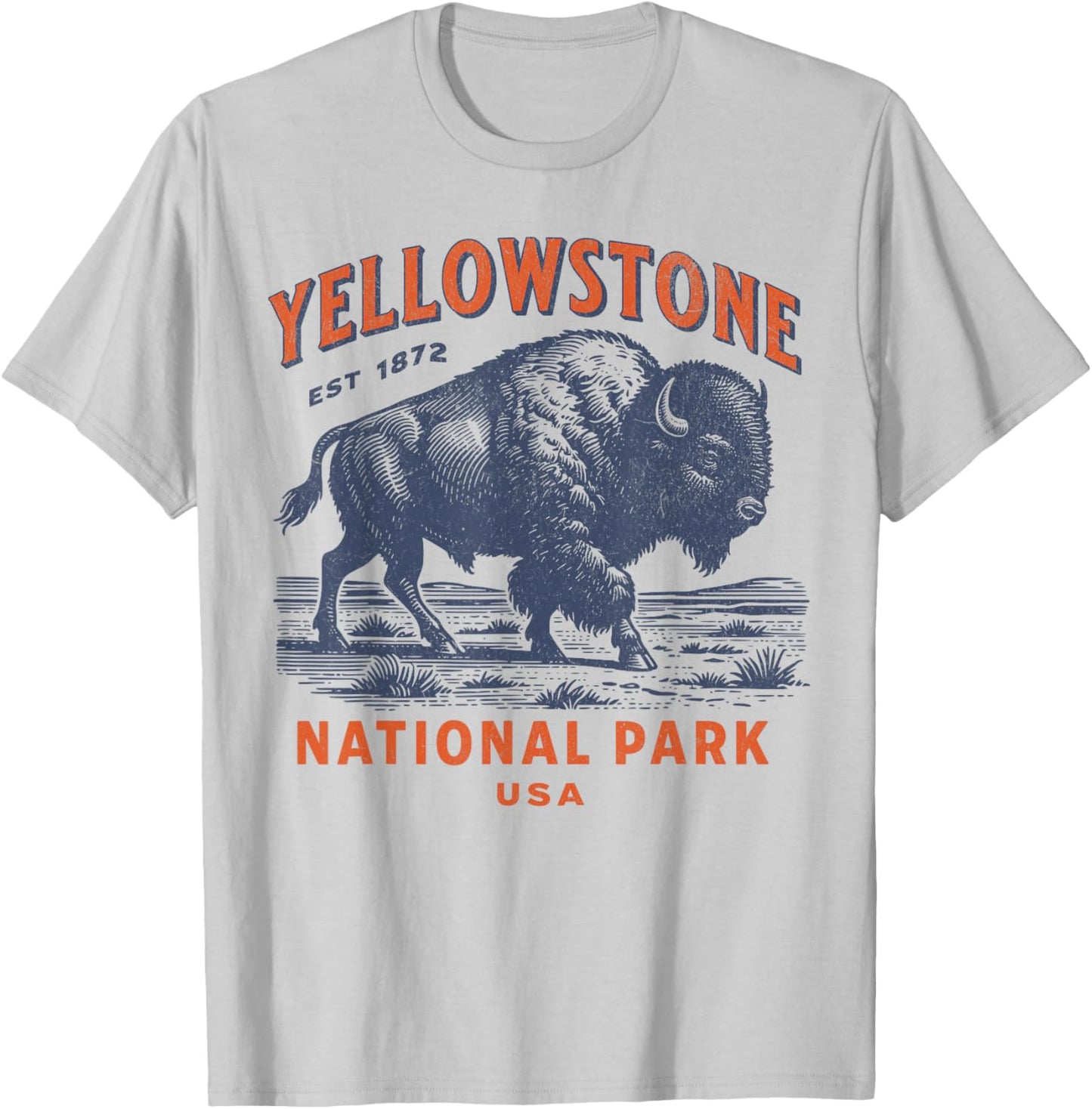 Yellowstone National Park T-Shirt - T-Shirt | Ash