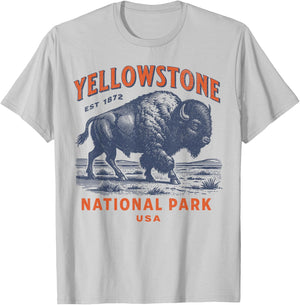 Yellowstone National Park T-Shirt - T-Shirt | Ash