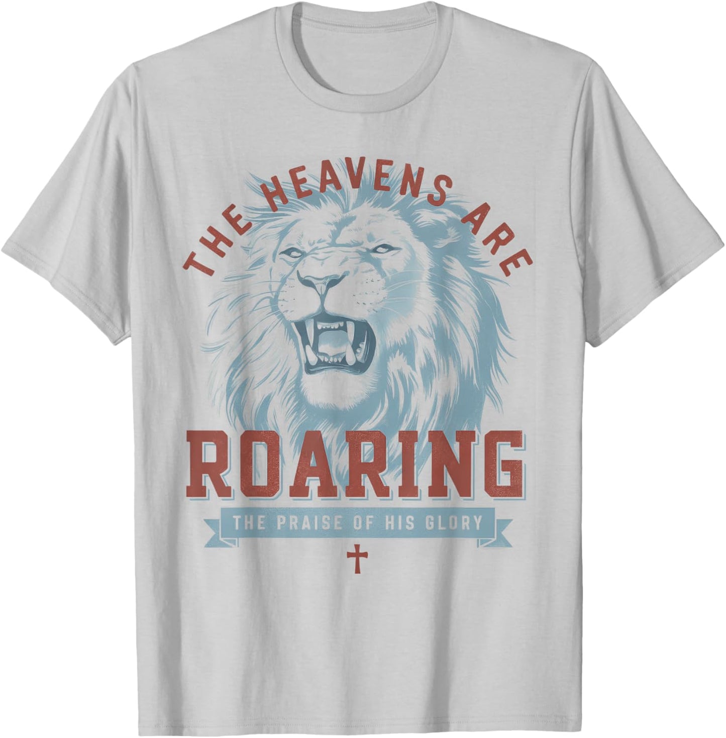 Boho Christian The Heavens Are Roaring Bible Verse Faith T-Shirt - T-Shirt | Ash