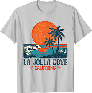 La Jolla Cove San Diego California Retro Vintage Souvenir T-Shirt - T-Shirt | Ash