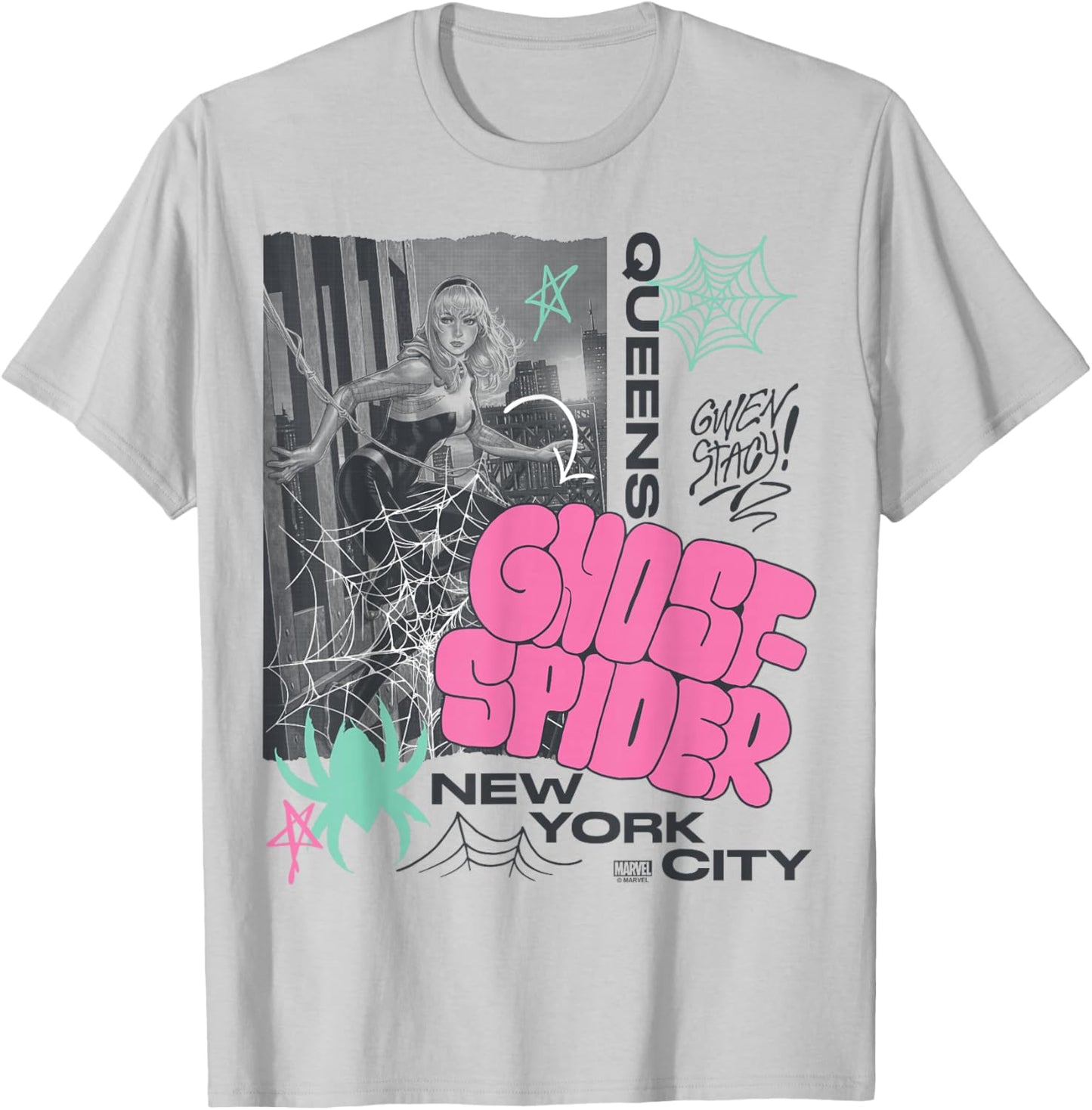 Ghost Spider - NYC Destination T-Shirt - T-Shirt | Ash