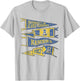 University of Alaska-Fairbanks Nanooks Distressed Pennants T-Shirt - T-Shirt | Ash
