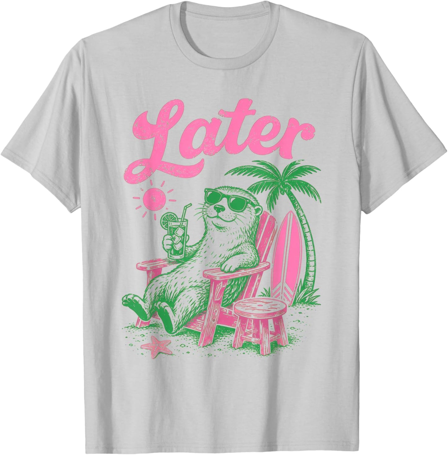 Otterly School's Out for Summer Teacher Student Men Women T-Shirt - T-Shirt | Ash