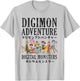 Digimon Adventure Vintage Kanji Characters Digital Monsters T-Shirt - T-Shirt | Ash