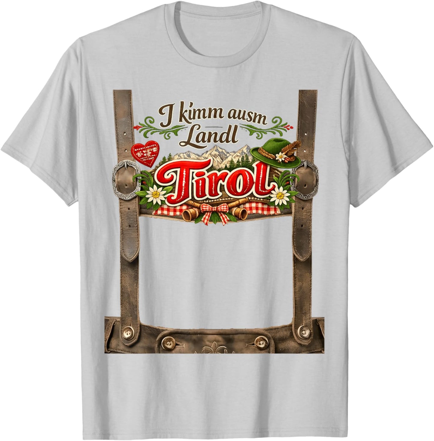 Tyrol DJ Apres Ski Outfit It's Time to Celebrate Tyrol T-Shirt - T-Shirt | Ash