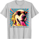 in My Golden Retriever 70s Era Funny Retriever Graphic T-Shirt - T-Shirt | Ash