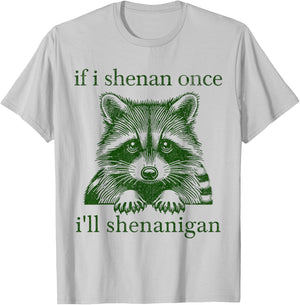 Retro If I Shenan Once Shenanigans St Patrick's 2026 T-Shirt - T-Shirt | Ash