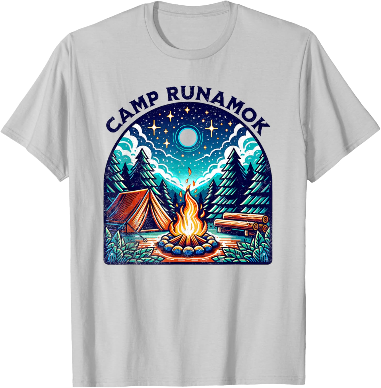 Camps Runamok Musical Playing for Youth Kids Men Women T-Shirt - T-Shirt | Ash