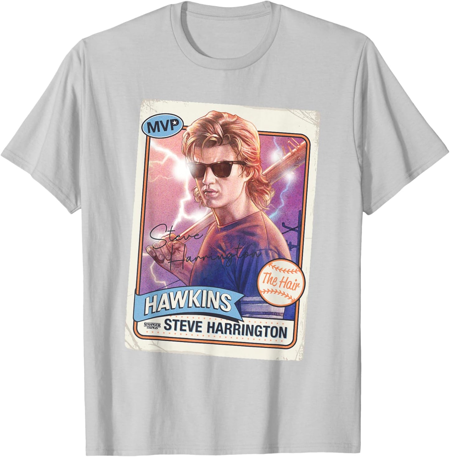 Stranger Things Harrington Hair Officially Licensed T-Shirt - T-Shirt | Ash