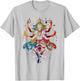 Shiva spiritual hindu god tandava dance yoga meditation T-Shirt - T-Shirt | Ash