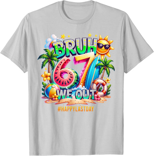 Cute 67 Last Day of School Gen A Last Day of School Kids T-Shirt - T-Shirt | Ash