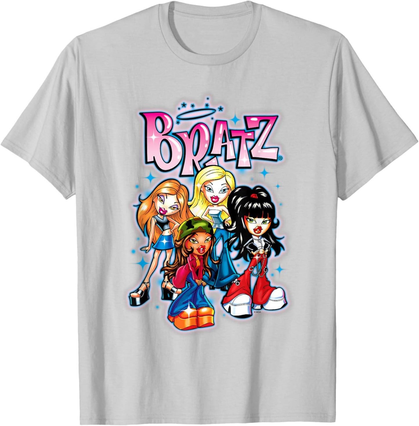 Bratz - Oversized Airbrush T-Shirt - T-Shirt | Ash