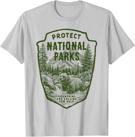 Protect Support National Parks Bear River Graphic T-Shirt - T-Shirt | Ash