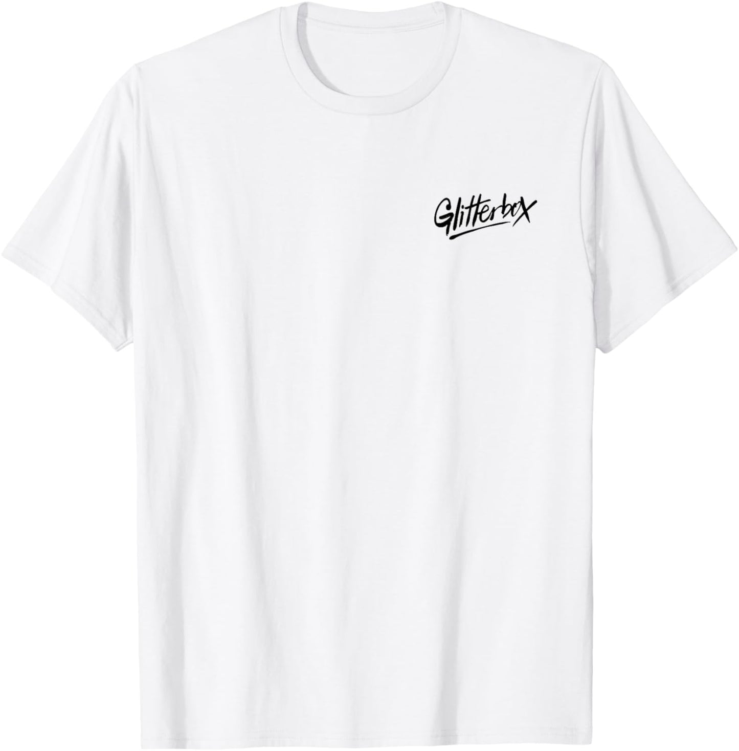 Glitterbox Black Logo Pocket Print T-Shirt - T-Shirt | White