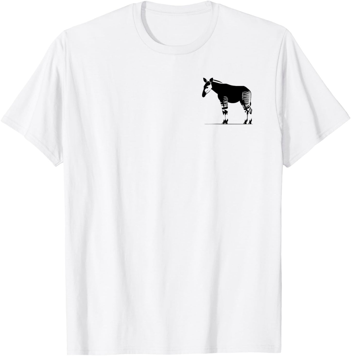 Okapi Dad Mom Lover - Monochromatic Okapi T-Shirt - T-Shirt | White