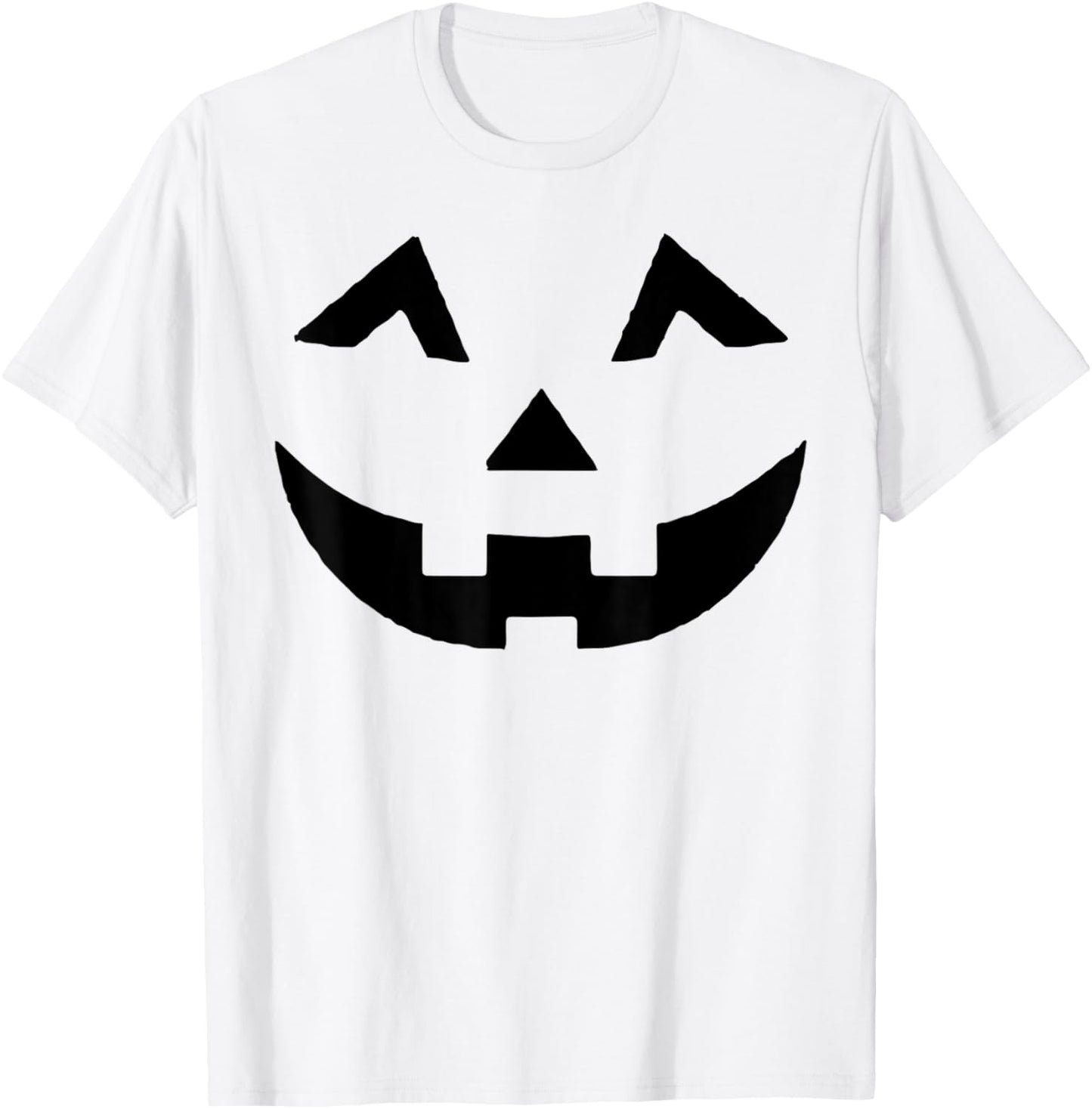 Jack O Lantern Face Pumpkin Eyelashes Hallowen Costume Funny T-Shirt - T-Shirt | White