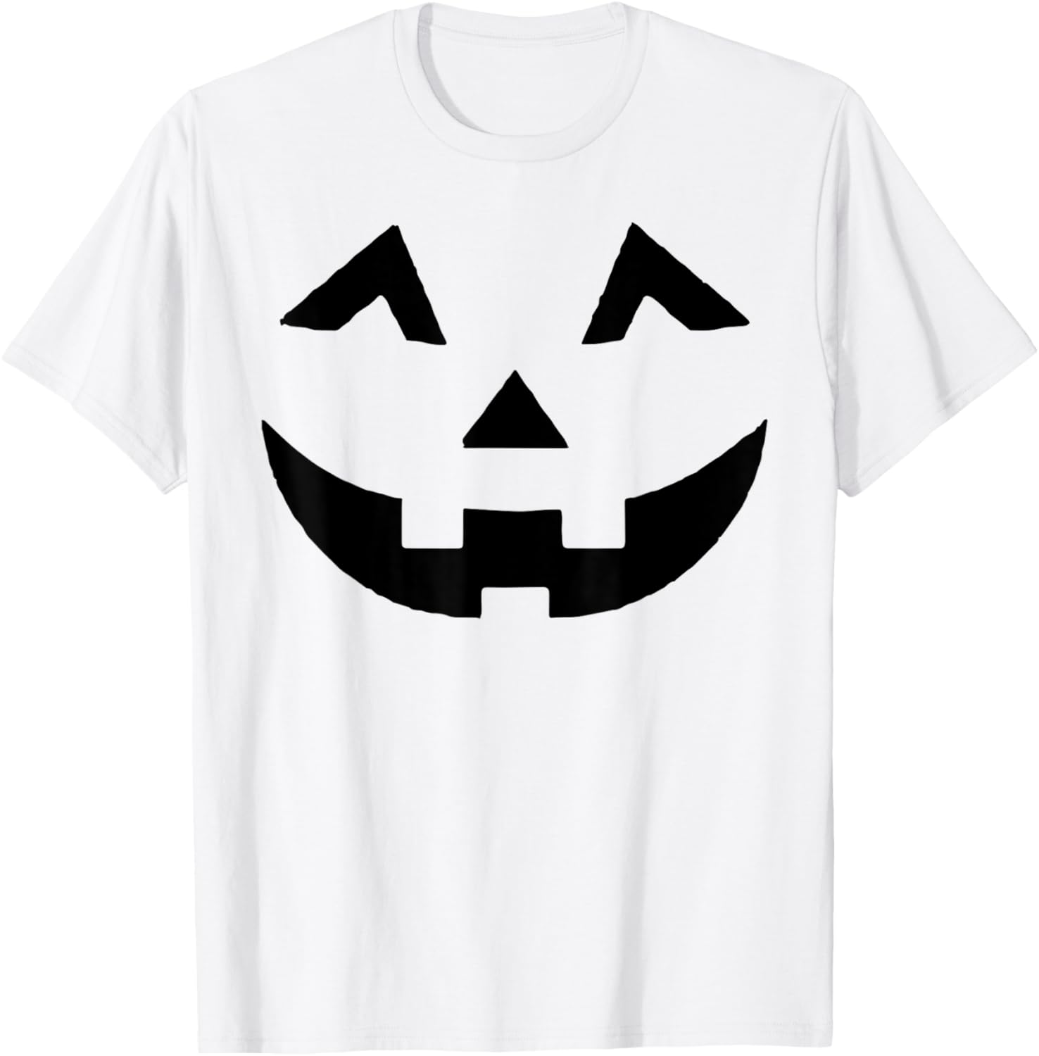 Jack O Lantern Face Pumpkin Eyelashes Hallowen Costume Funny T-Shirt - T-Shirt | White