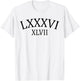 86 47 Roman Numerals LXXXVI XLVII 8647 Anti Trump T-Shirt - T-Shirt | White