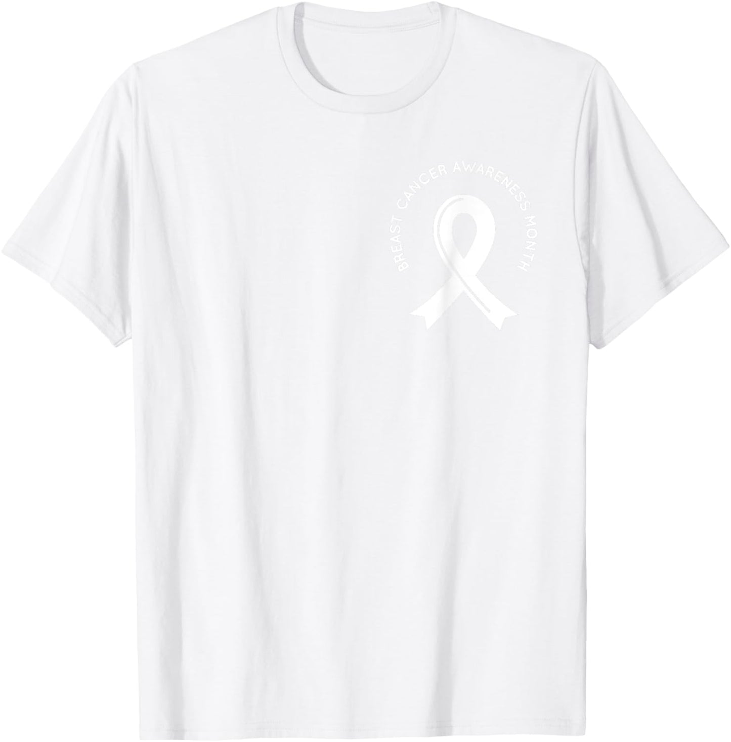 Breast Cancer Awareness Pink Ribbon Support Squad Cancer T-Shirt - T-Shirt | White