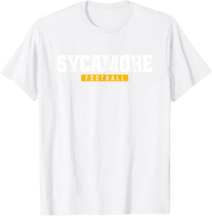 Sycamore High School Football HS T-Shirt - T-Shirt | White