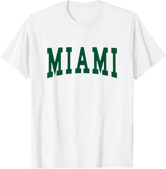 MIAMI - Throwback Design - Classic T-Shirt - T-Shirt | White