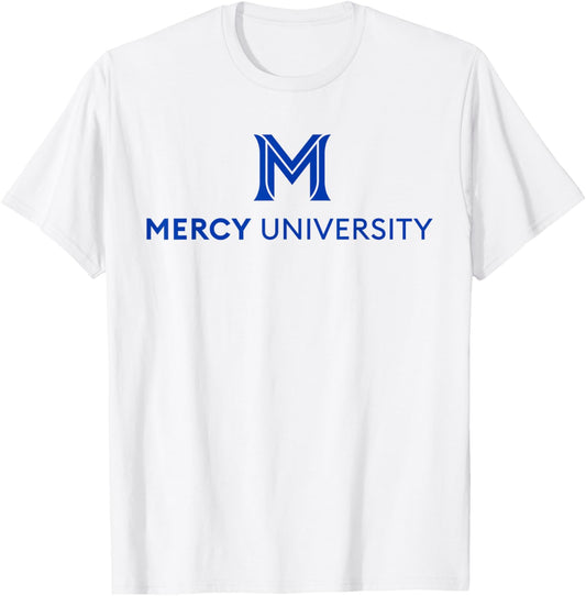 Mercy University Mavericks M Logo T-Shirt - T-Shirt | White