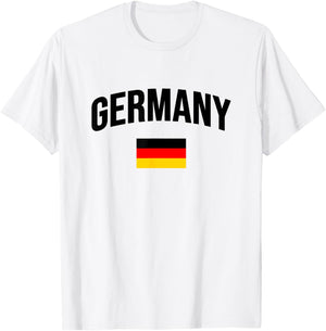 Germany - Throwback Design - Flag of Deutschland - Classic T-Shirt - T-Shirt | White