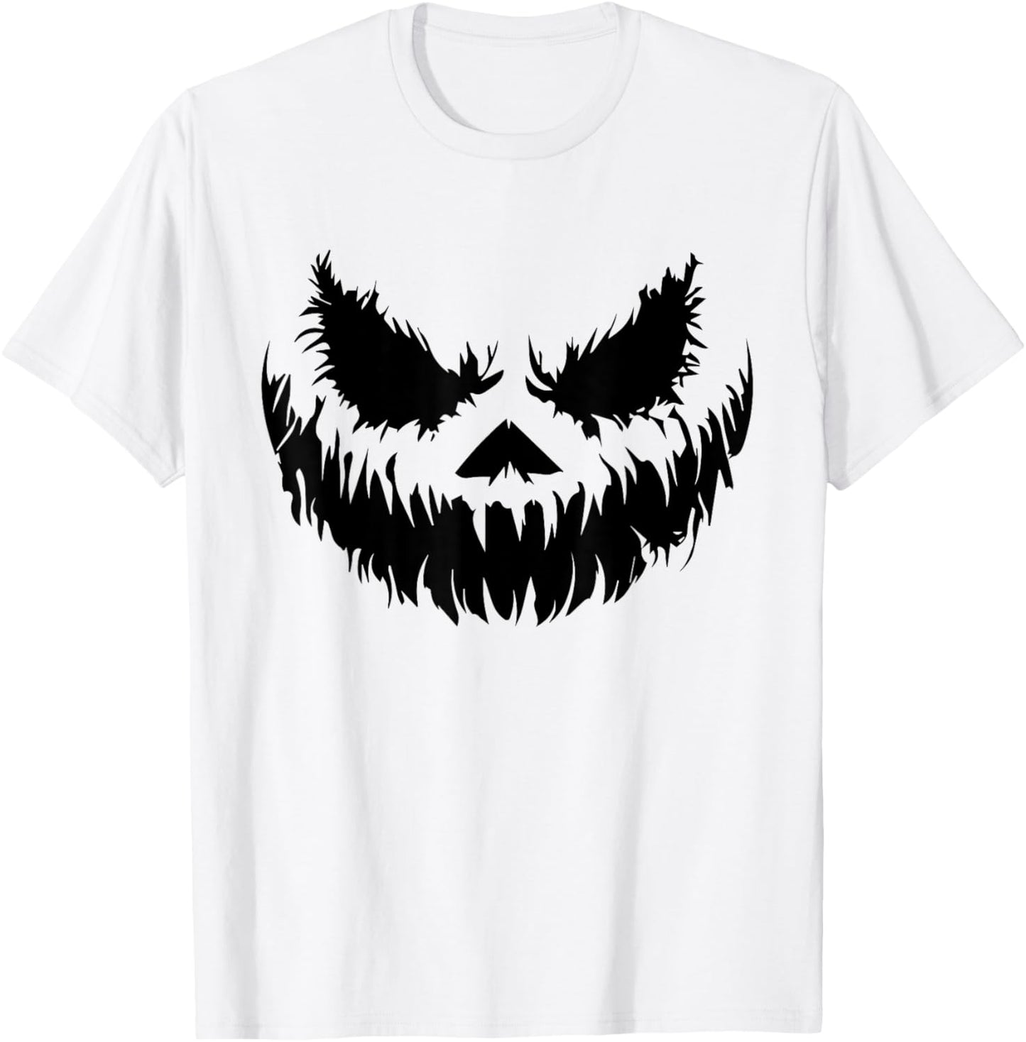 Spooky Halloween Pumpkin Jack o Latern Smile T-Shirt - T-Shirt | White