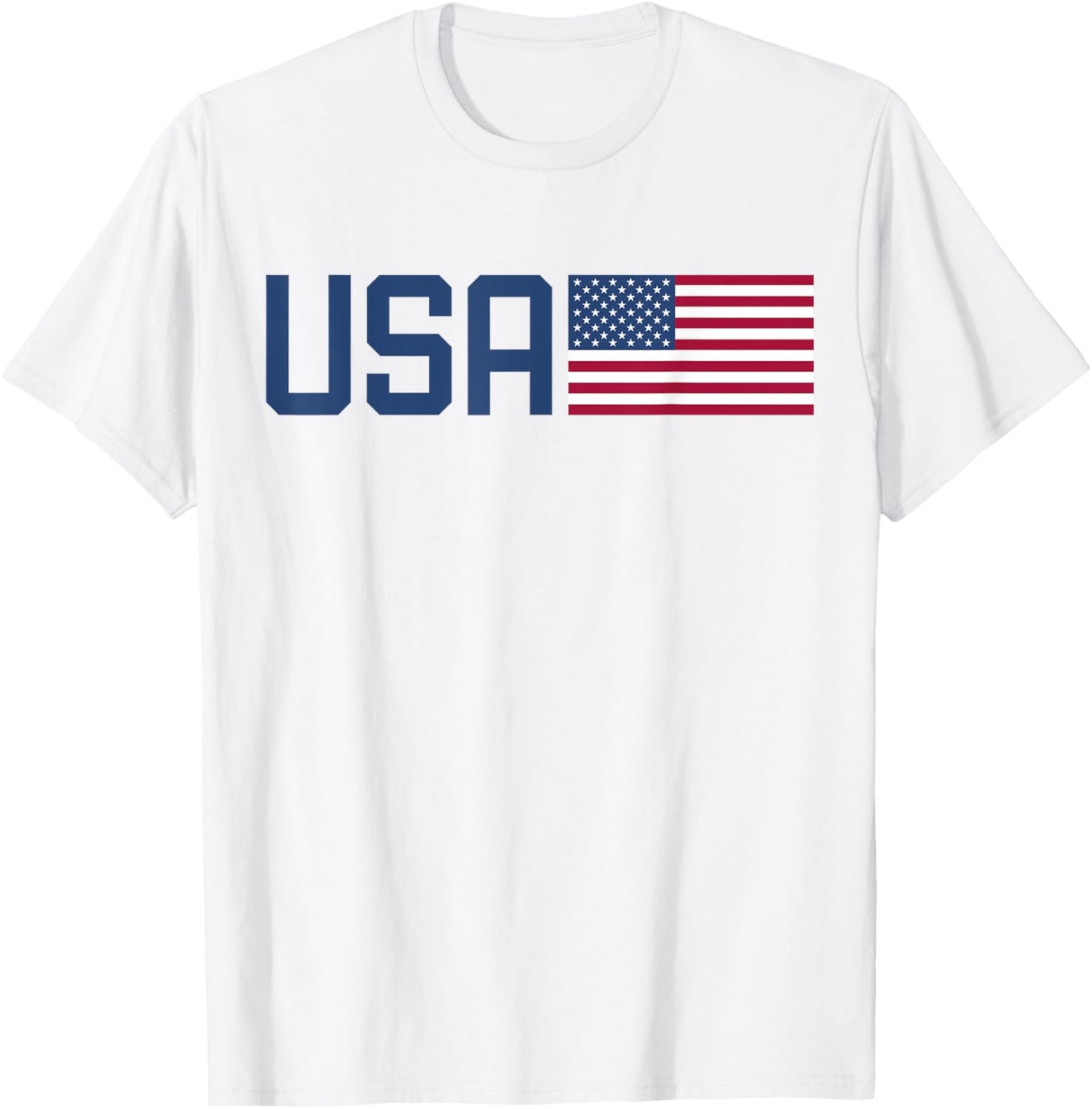 USA Shirt Women Men Kids American Flag 4th of July Patriotic T-Shirt - T-Shirt | White