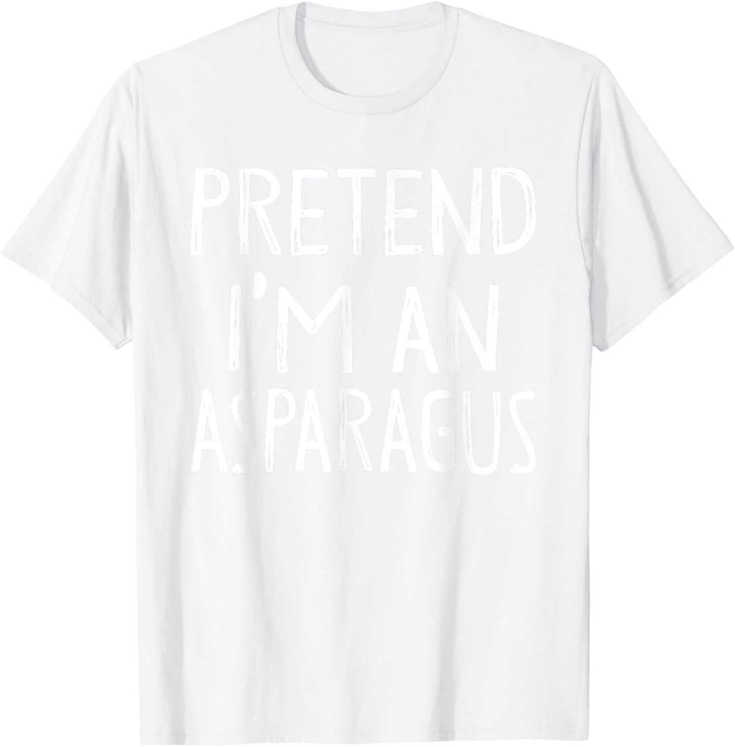 Pretend I'm An Asparagus Matching Costume Easy Halloween T-Shirt - T-Shirt | White