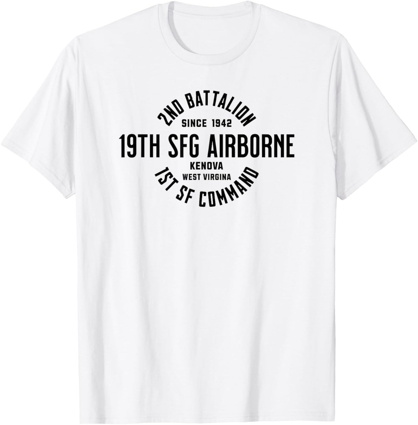 2nd Battalion 19th Special Forces Group 1st SFC Military Vet T-Shirt - T-Shirt | White